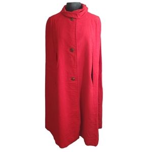 Vintage Cape Coat Red